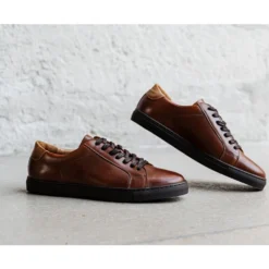 Sneakers Homme Châtaigne Patiné - INGLEWOOD -Magasin De Bexley 0089603j inglewood chataigne fonce 6