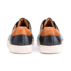 Sneakers Cuir Homme Navy Patiné - INGLEWOOD -Magasin De Bexley 00896041 inglewood navy patine 4