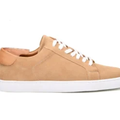 Sneakers Homme Cuir Velours Beige Foncé - INGLEWOOD