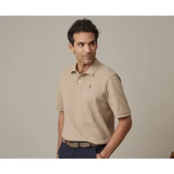 Polo Homme Beige - GARETH -Magasin De Bexley 00901003 gareth beige 3
