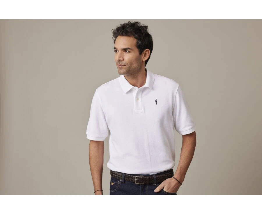 Polo Blanc Homme - GARETH 3 Polo Blanc Homme - GARETH