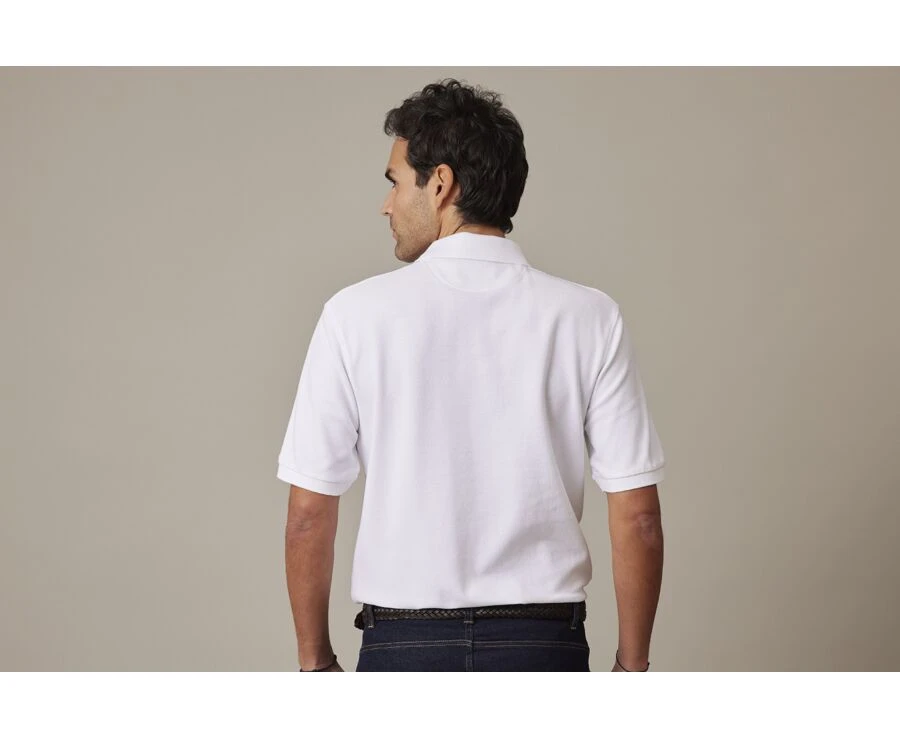 Polo Blanc Homme - GARETH 4 Polo Blanc Homme - GARETH – Image 2