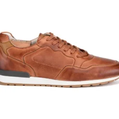 Sneakers Châtaigne Patiné Cuir Homme - CANBERRA