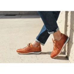 Sneakers Châtaigne Patiné Cuir Homme - CANBERRA 15 Sneakers Châtaigne Patiné Cuir Homme - CANBERRA -Magasin De Bexley 00923007 canberra chataigne patine 6