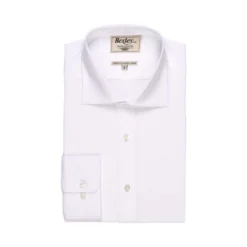 Chemise Blanche Oxford Double Fil Uni - OTTAVIO -Magasin De Bexley 00947004 ottavio blanc 1
