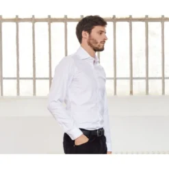 Chemise Blanche Oxford Double Fil Uni - OTTAVIO -Magasin De Bexley 00947004 ottavio blanc 3bis