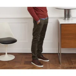 Pantalon Chino Homme Kaki - NIGEL II -Magasin De Bexley 0096600p nigel ii kaki 5