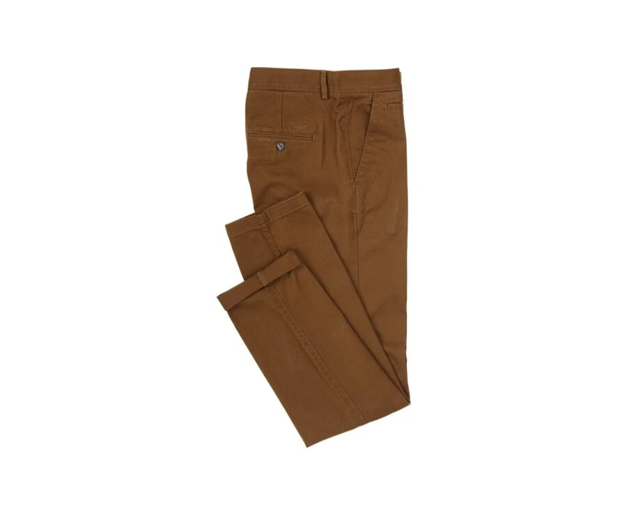 Pantalon Chino Homme Caramel Foncé - NIGEL II 6 Pantalon Chino Homme Caramel Foncé - NIGEL II – Image 4