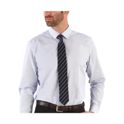 Cravate Homme Soie Marine Rayée Bleu Ciel -Magasin De Bexley 0097105h cravatesoierayee marine et bleu ciel 4