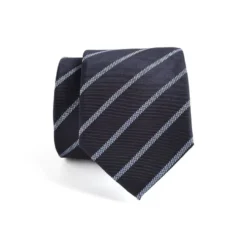 Cravate Homme Soie Marine Rayée Bleu Ciel -Magasin De Bexley 0097105h cravatesoierayee marine et bleu ciel 5