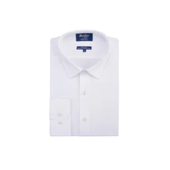 Chemise Slim Blanche Coton Popeline - LOUIS CLASSIC SLIM -Magasin De Bexley 00994004 louis classic slim blanc 1 1