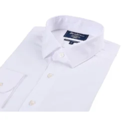 Chemise Slim Blanche Coton Popeline - LOUIS CLASSIC SLIM -Magasin De Bexley 00994004 louis classic slim blanc 5