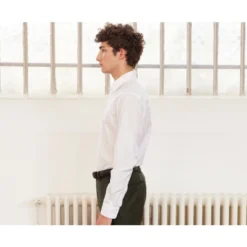 Chemise Slim Blanche Coton Popeline - LOUIS CLASSIC SLIM -Magasin De Bexley 00994004 louisclassicslim blanc 3bis