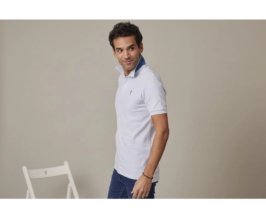 Polo Homme Bleu Clair - ANDY II 5 Polo Homme Bleu Clair - ANDY II – Image 3