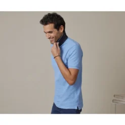 Polo Bleu Moyen Homme - ANDY II -Magasin De Bexley 0099800d andyii bleu moyen 3bis