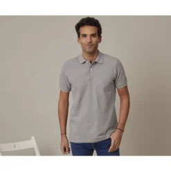 Polo Gris Chiné Homme - ANDY II