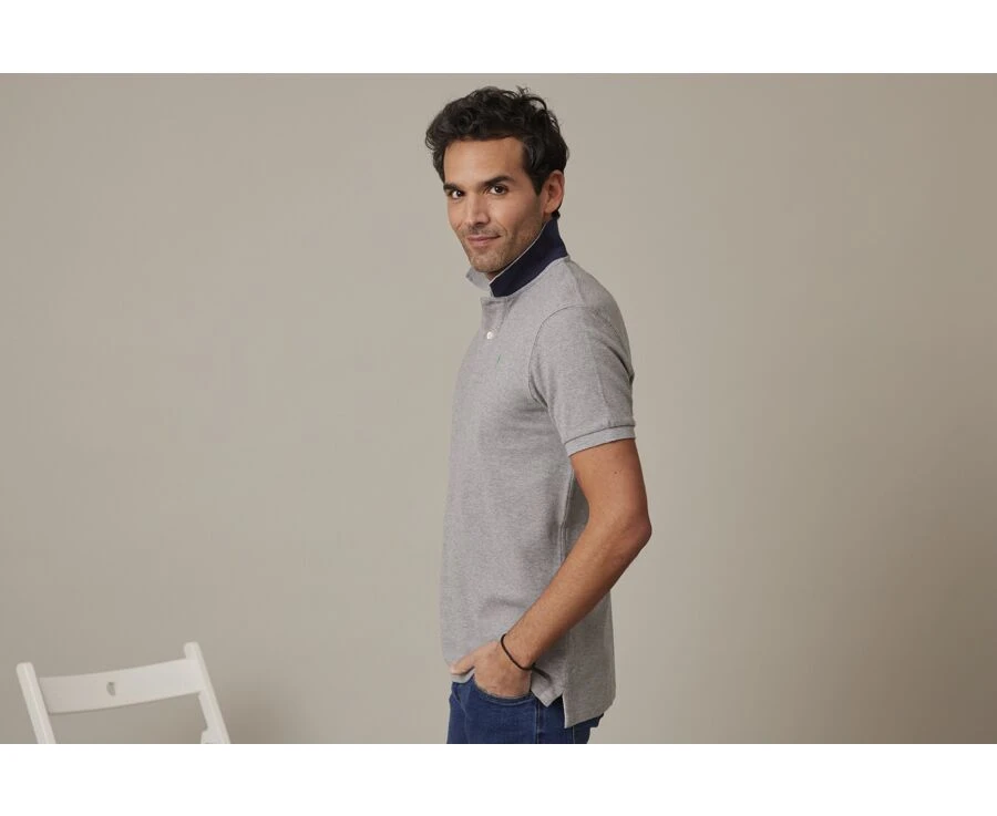 Polo Gris Chiné Homme - ANDY II 5 Polo Gris Chiné Homme - ANDY II – Image 3