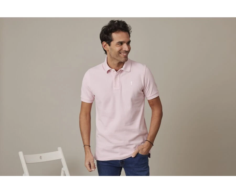 Polo Rose Pâle Homme - ANDY II 3 Polo Rose Pâle Homme - ANDY II