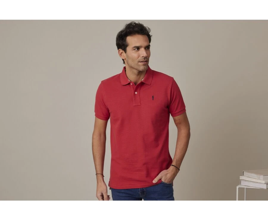 Polo Rouge Basque Homme - ANDY II 3 Polo Rouge Basque Homme - ANDY II