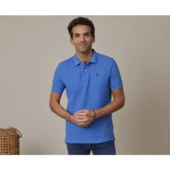 Polo Bleu Denim Homme - ANDY II