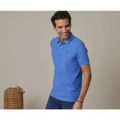 Polo Bleu Denim Homme - ANDY II -Magasin De Bexley 0099806j andy ii bleu denim 3bis