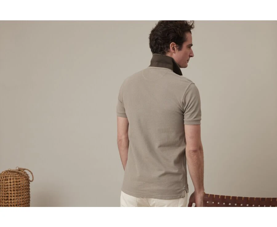 Polo Homme Taupe Clair - ANDY II 4 Polo Homme Taupe Clair - ANDY II – Image 2