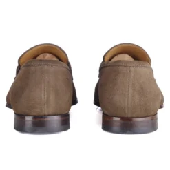 Mocassin Homme Velours Cognac - BRIONE -Magasin De Bexley 01010011 brione velours cognac 4