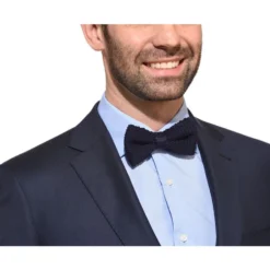 Noeud Papillon Homme Tricot Marine -Magasin De Bexley 0101400u noeudpapillonunitricot marine 3