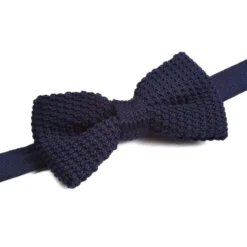 Noeud Papillon Homme Tricot Marine -Magasin De Bexley 0101400u noeudpapillonunitricot marine 4