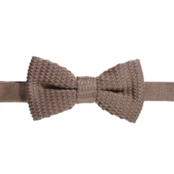 Noeud Papillon Homme Tricot Camel