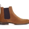 Chelsea Boots Homme Velours Cognac - DAWSON II PATIN -Magasin De Bexley 01027011 dawson ii patin velours cognac 1