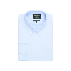 Chemise Bleu Ciel Coton - Col Américain - TOMMY -Magasin De Bexley 01028007 tommy bleu ciel 1