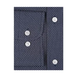 Chemise Imprimée Navy Motifs Beiges - Col Français - ALPHONSE 14 Chemise Imprimée Navy Motifs Beiges - Col Français - ALPHONSE -Magasin De Bexley 0105300x alphonse navy et beige 8