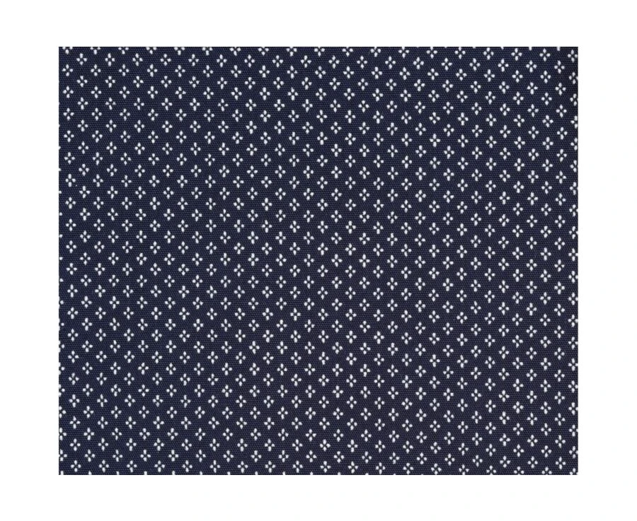Chemise Imprimée Navy Motifs Beiges - Col Français - ALPHONSE 9 Chemise Imprimée Navy Motifs Beiges - Col Français - ALPHONSE – Image 7