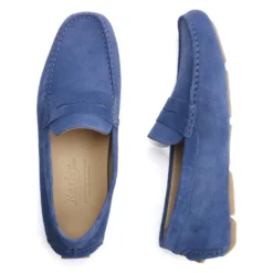 Mocassin Homme été Velours Bleu - SEACREST II -Magasin De Bexley 0109600v seacrest ii velours bleu 3