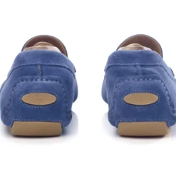 Mocassin Homme été Velours Bleu - SEACREST II -Magasin De Bexley 0109600v seacrest ii velours bleu 4