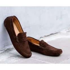 Mocassin Homme été Velours Havane - SEACREST II -Magasin De Bexley 01096015 seacrestii velours havane 8