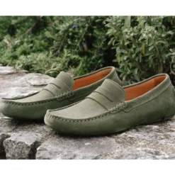 Mocassin Homme été Velours Vert - SEACREST II 13 Mocassin Homme été Velours Vert - SEACREST II -Magasin De Bexley 0109601y seacrest ii velours vert 10