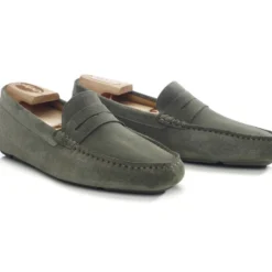 Mocassin Homme été Velours Vert - SEACREST II 9 Mocassin Homme été Velours Vert - SEACREST II -Magasin De Bexley 0109601y seacrest ii velours vert 2