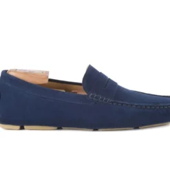 Mocassin Homme été Velours Bleu Indigo - SEACREST