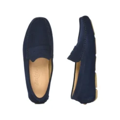 Mocassin Homme été Velours Bleu Indigo - SEACREST 10 Mocassin Homme été Velours Bleu Indigo - SEACREST -Magasin De Bexley 0109605t seacrest velours bleu indigo 3