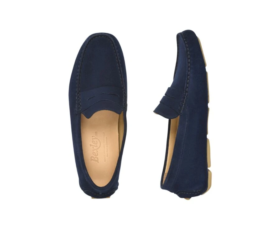 Mocassin Homme été Velours Bleu Indigo - SEACREST 5 Mocassin Homme été Velours Bleu Indigo - SEACREST – Image 3