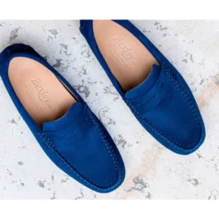 Mocassin Homme été Velours Bleu Indigo - SEACREST 13 Mocassin Homme été Velours Bleu Indigo - SEACREST -Magasin De Bexley 0109605t seacrest velours bleu indigo 8