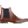 Chelsea Boots Cuir Homme Cognac Patiné - BERGAME PATIN -Magasin De Bexley 0112305a bergame patin cognac patine 1
