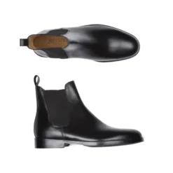 Chelsea Boots Cuir Homme Noir - FLAGER PATIN -Magasin De Bexley 0113500k flager noir 3