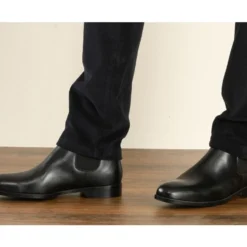 Chelsea Boots Cuir Homme Noir - FLAGER PATIN -Magasin De Bexley 0113500k flager noir 7