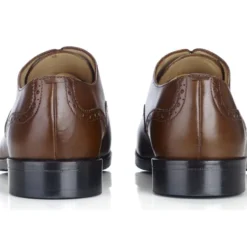 Richelieu Homme Châtaigne Patiné Semelle Cuir Avec Patin - HILCOTT PATIN -Magasin De Bexley 01137007 hilcott patin chataigne patine 4