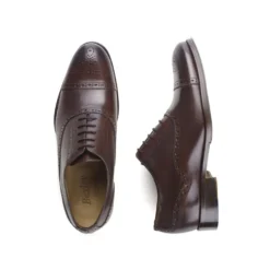 Richelieu Homme Chocolat Patiné Semelle Cuir Avec Patin - HILCOTT PATIN -Magasin De Bexley 0113700a hilcott patin chocolat patine 3