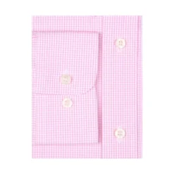 Chemise à Carreaux Fins Roses Et Blancs - Poche - TIM -Magasin De Bexley 0115102p tim rose et blanc 8