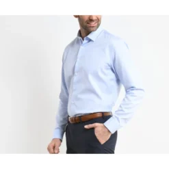 Chemise Coton Bleu Pâle - Col Français - PATERNE CLASSIC -Magasin De Bexley 0117203s paterneclassic bleu pale 2